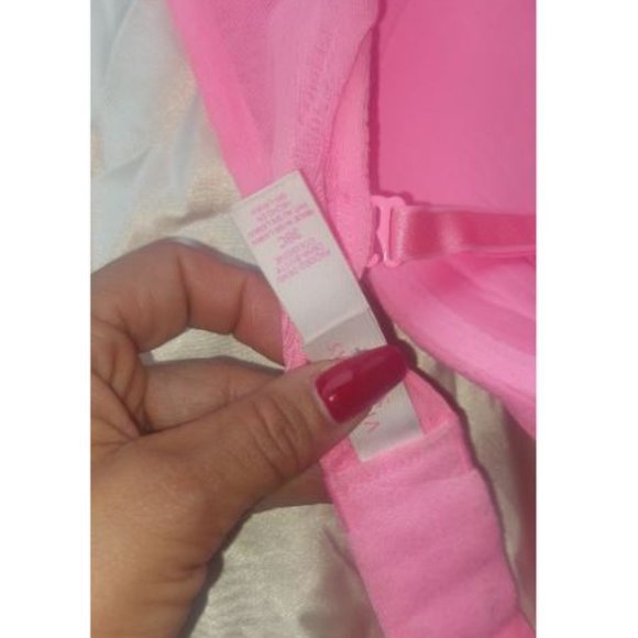 Victoria’s Secret Rare Padded Demi Vintage Pink Gold Lace Push Up Bra 38C RGUC - Picture 6 of 10